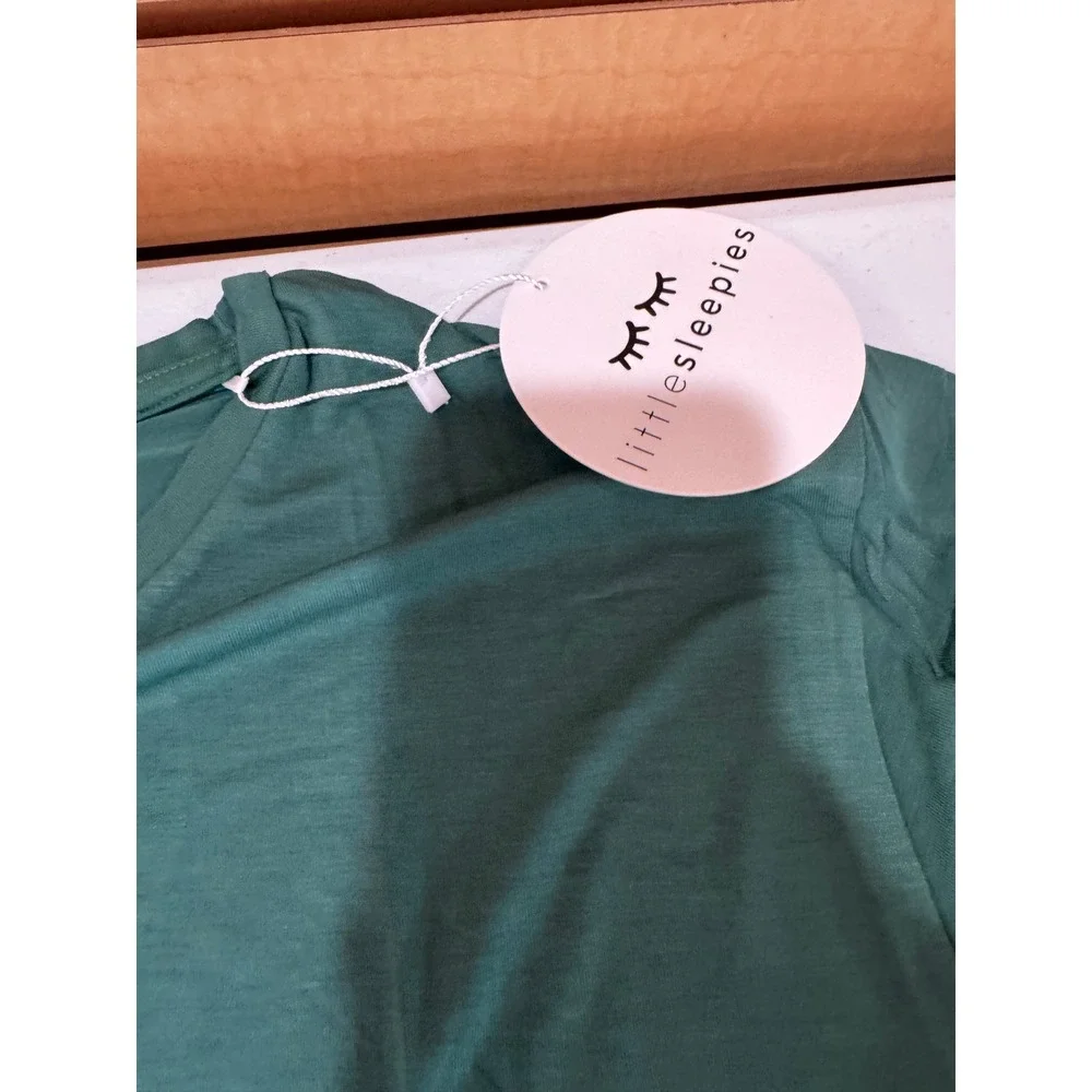 Little Sleepies Emerald Green Bamboo Viscose LongSleeve PajamaTop Womens 3XL NWT